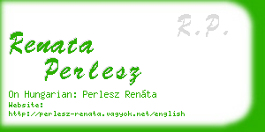 renata perlesz business card